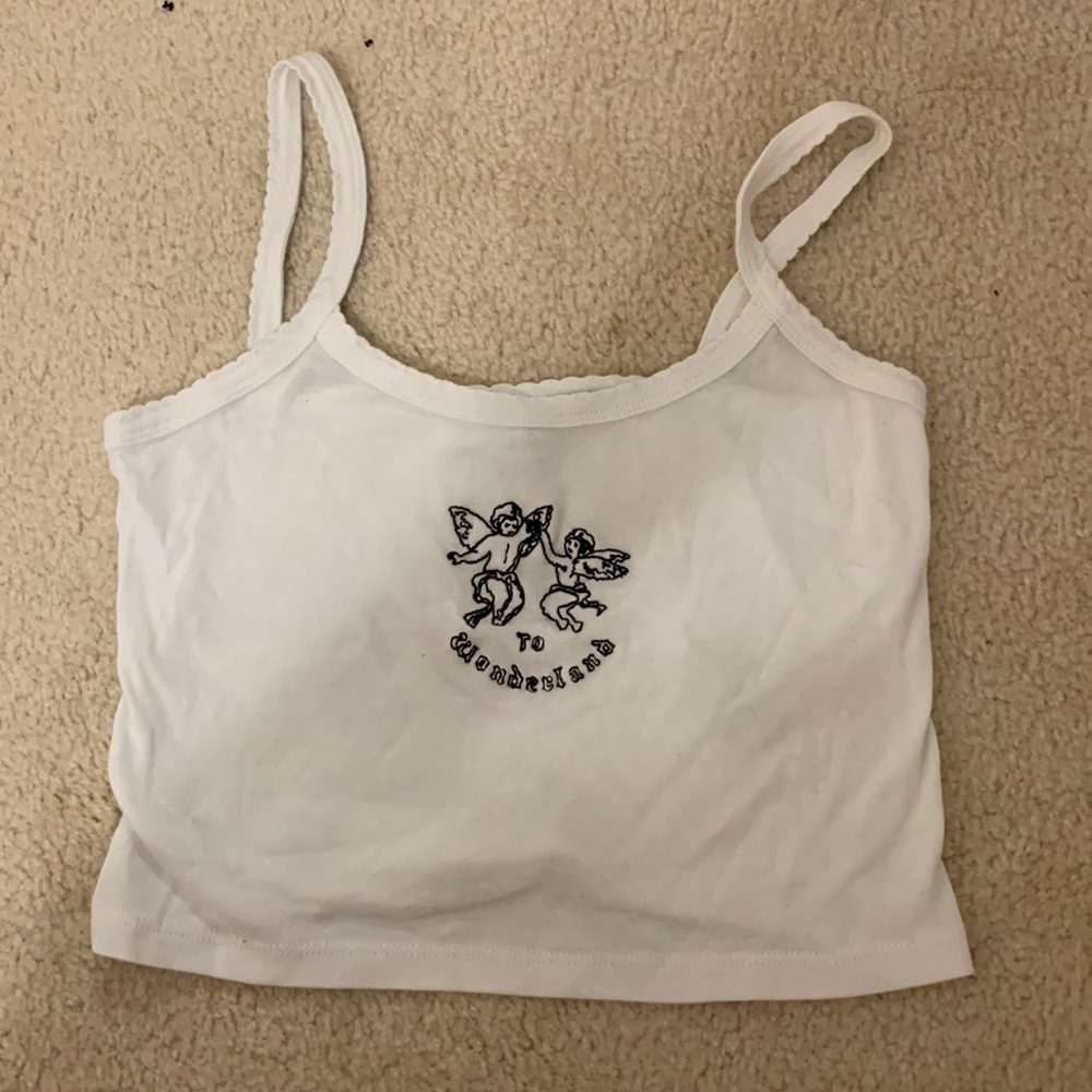 Topshop Angel Embroidered Baby Tank - Size 6